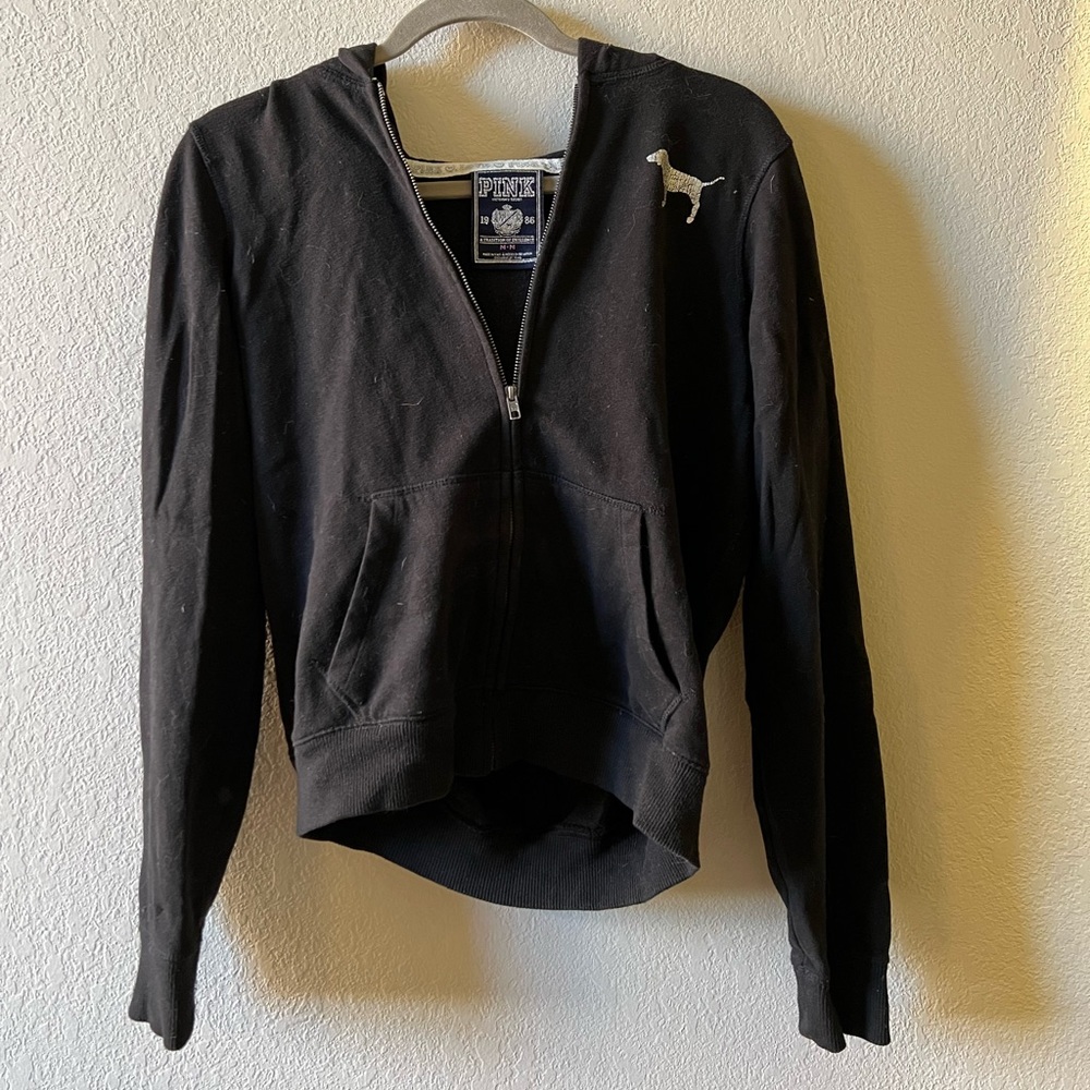 Victoria’s Secret PINK Zip Up hoodie with gemstones